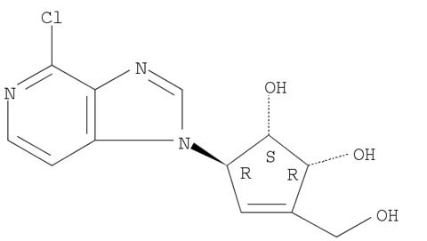 (1S,2R,5R)-5-(4-chloro-1H-imidazo[4,5-c]pyridin-1-yl)-3-(hydroxymethyl)cyclopent-3-ene-1,2-diol